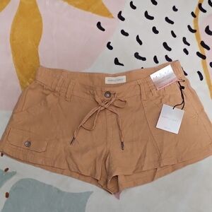 Harvey Grey Women's Casual Tan Cargo Shorts